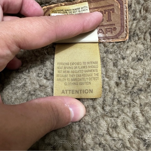 C.E. Schmidt Workwear Canvas Coat Brown Sherpa Lined Men’s Size 2XLR - Picture 8 of 12